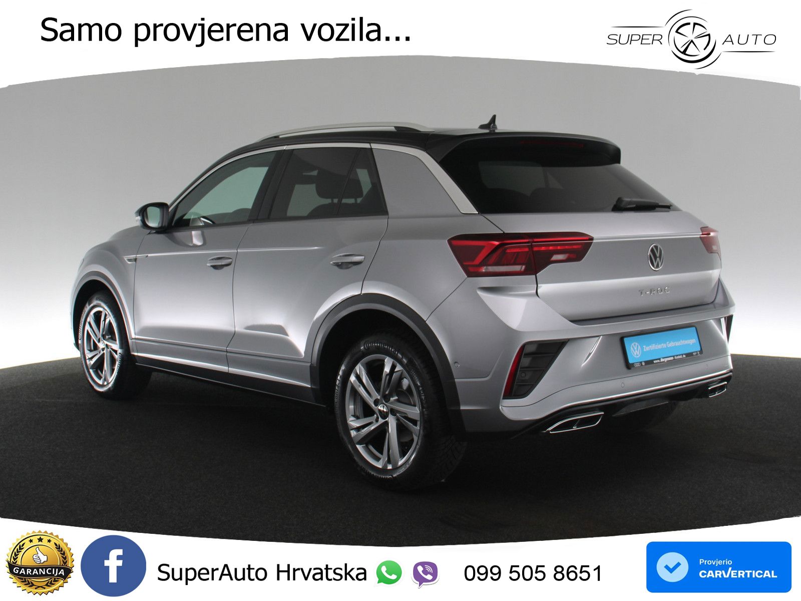 Volkswagen T-Roc 1.5 TSI (150 KS) DSG R-Line LED+GR SJED+ACC