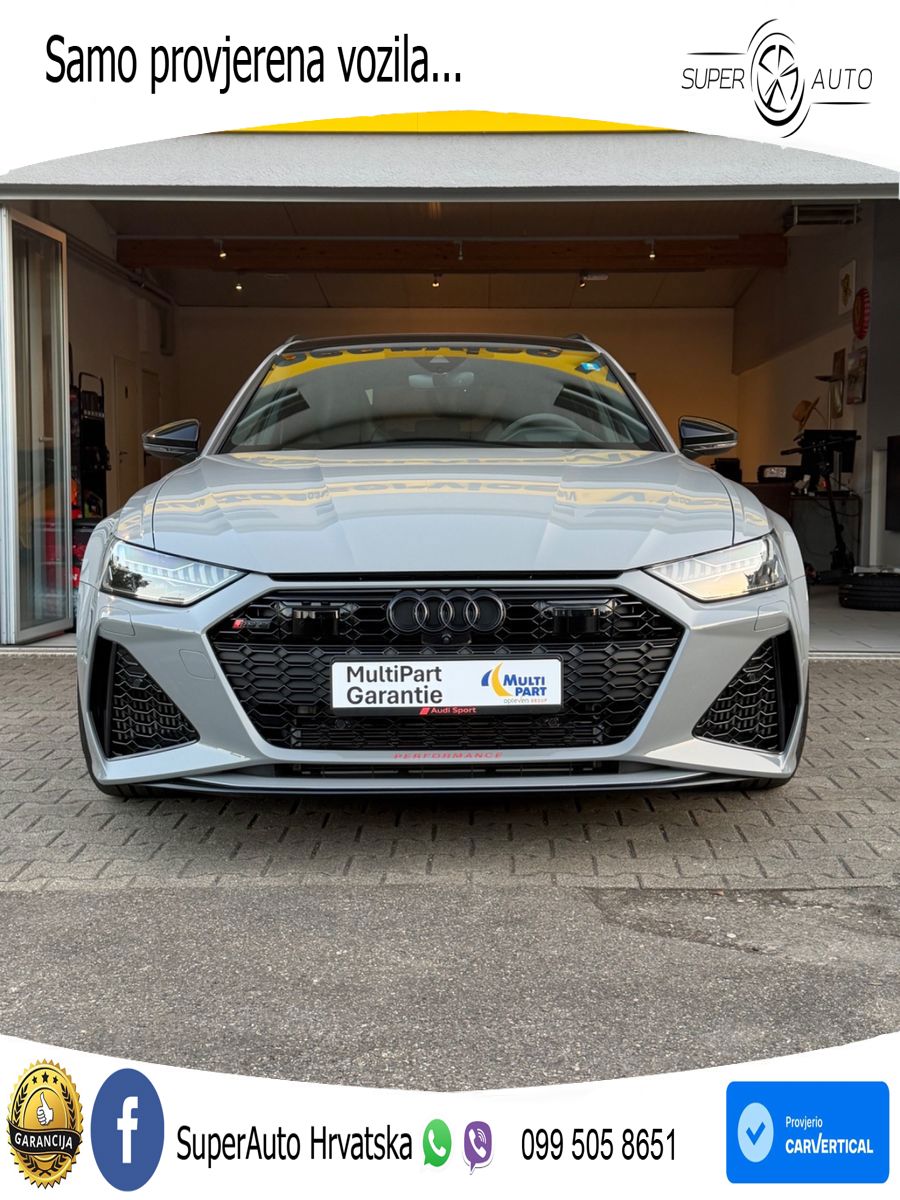 Audi RS6 Avant 4.0 TFSI V8 performance (630 KS)  quattro tiptronic LED+GR SJED+ACC