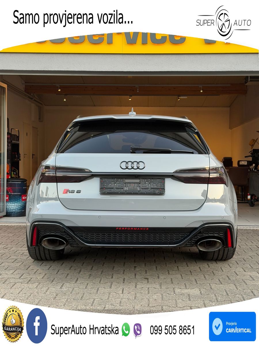 Audi RS6 Avant 4.0 TFSI V8 performance (630 KS)  quattro tiptronic LED+GR SJED+ACC