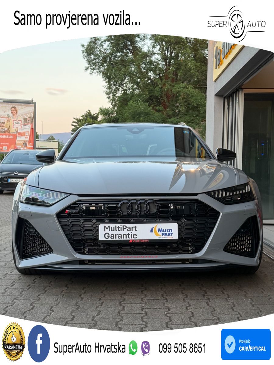 Audi RS6 Avant 4.0 TFSI V8 performance (630 KS)  quattro tiptronic LED+GR SJED+ACC