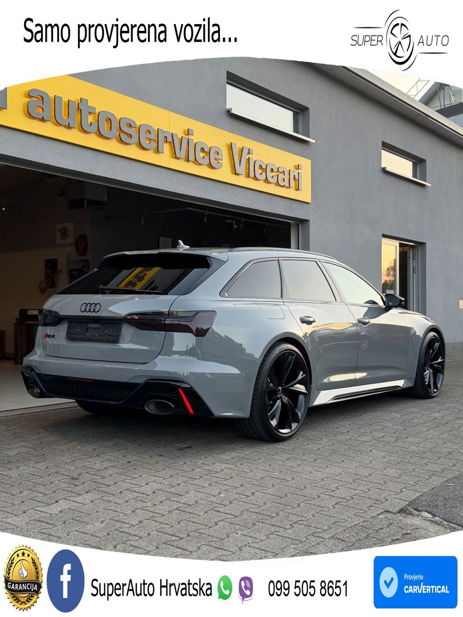 Audi RS6 Avant 4.0 TFSI V8 performance (630 KS)  quattro tiptronic LED+GR SJED+ACC