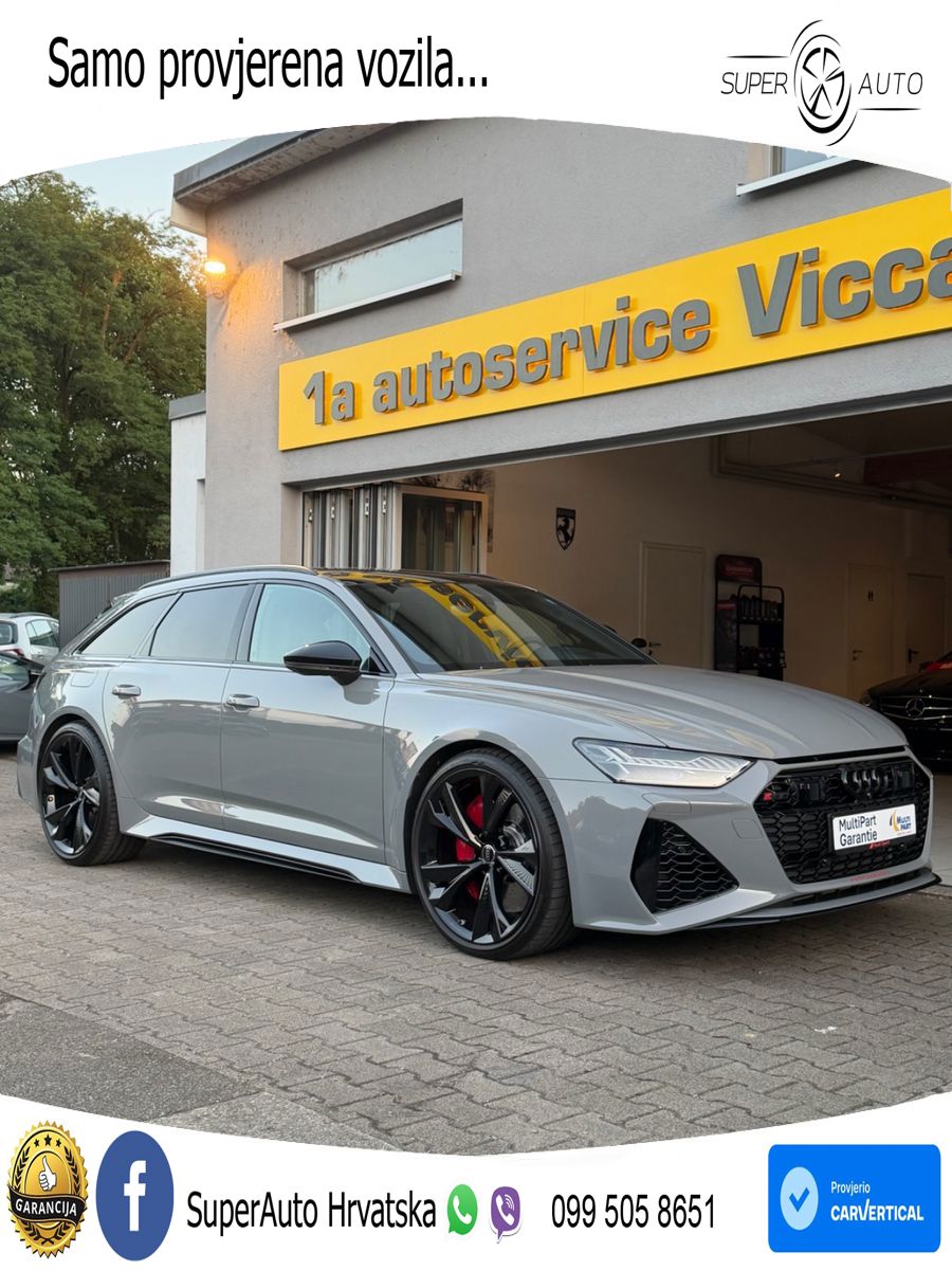 Audi RS6 Avant 4.0 TFSI V8 performance (630 KS)  quattro tiptronic LED+GR SJED+ACC