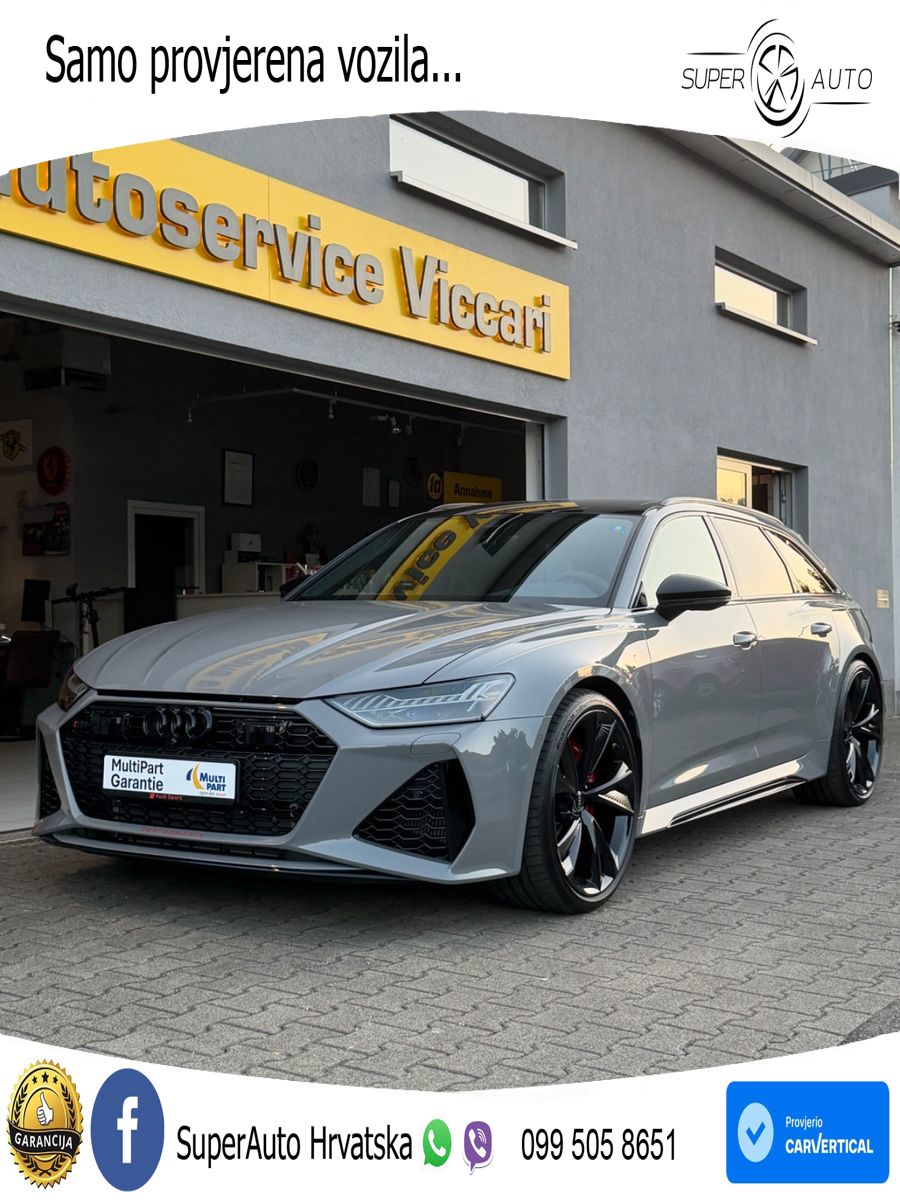 Audi RS6 Avant 4.0 TFSI V8 performance (630 KS)  quattro tiptronic LED+GR SJED+ACC