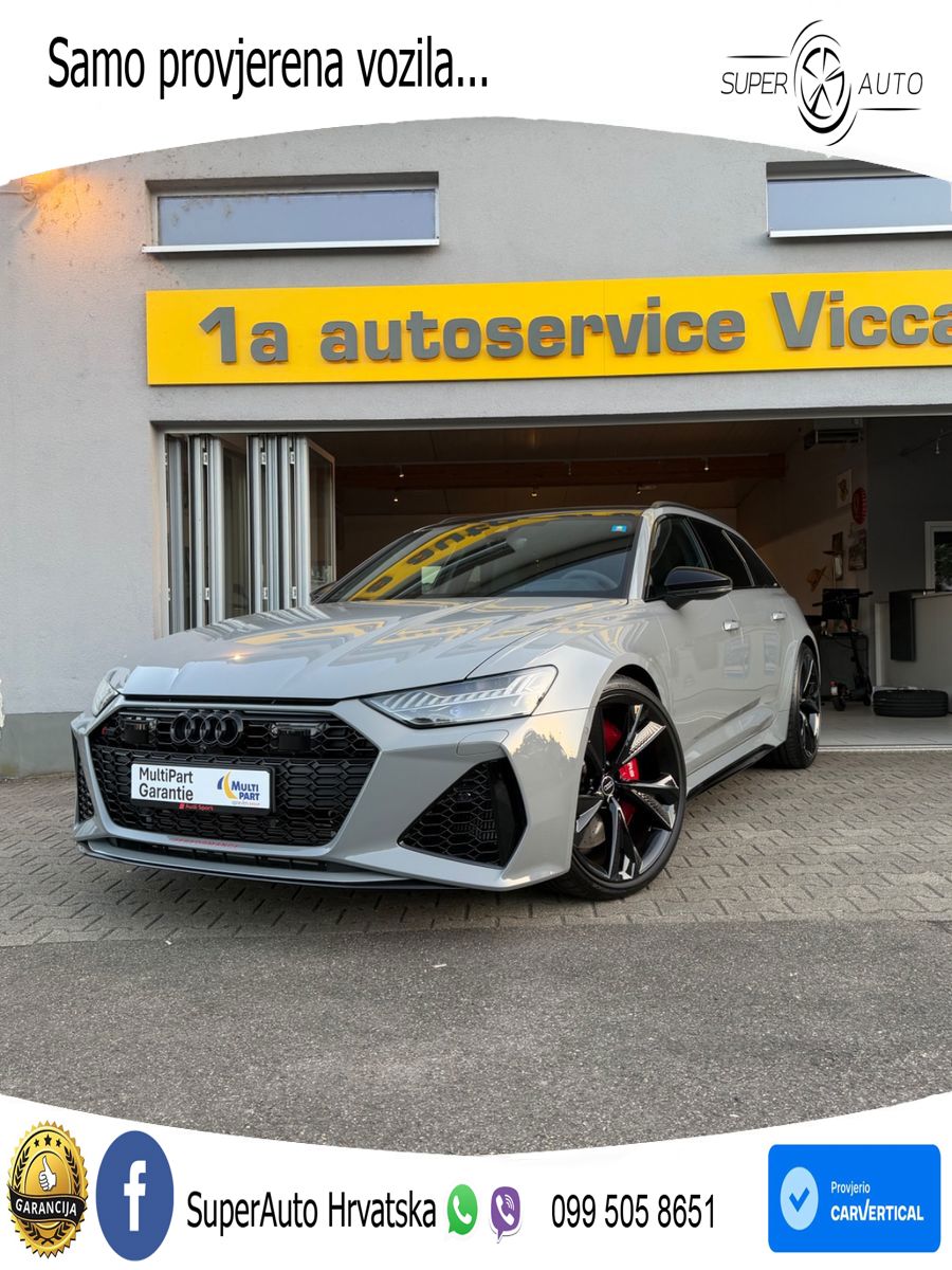 Audi RS6 Avant 4.0 TFSI V8 performance (630 KS)  quattro tiptronic LED+GR SJED+ACC
