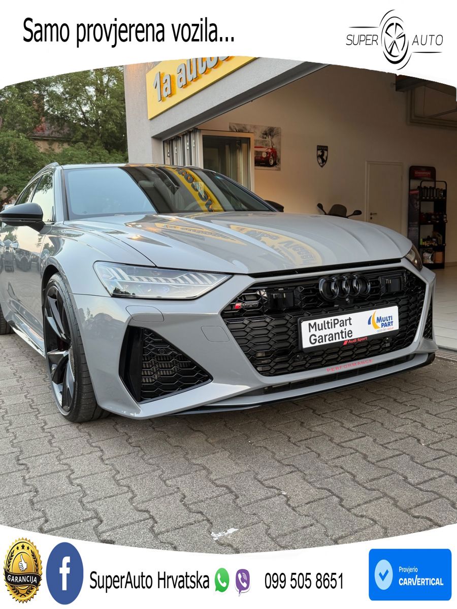 Audi RS6 Avant 4.0 TFSI V8 performance (630 KS)  quattro tiptronic LED+GR SJED+ACC
