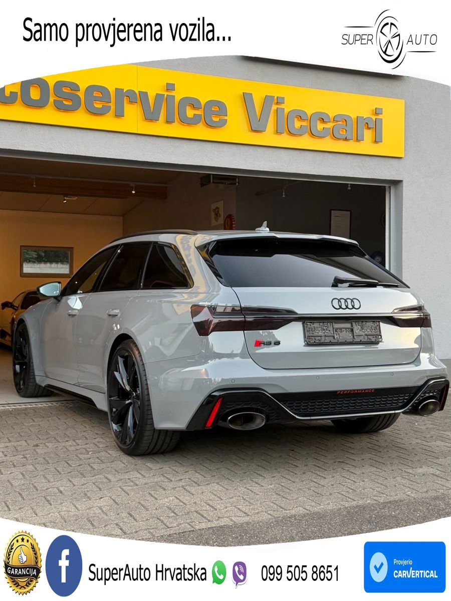Audi RS6 Avant 4.0 TFSI V8 performance (630 KS)  quattro tiptronic LED+GR SJED+ACC