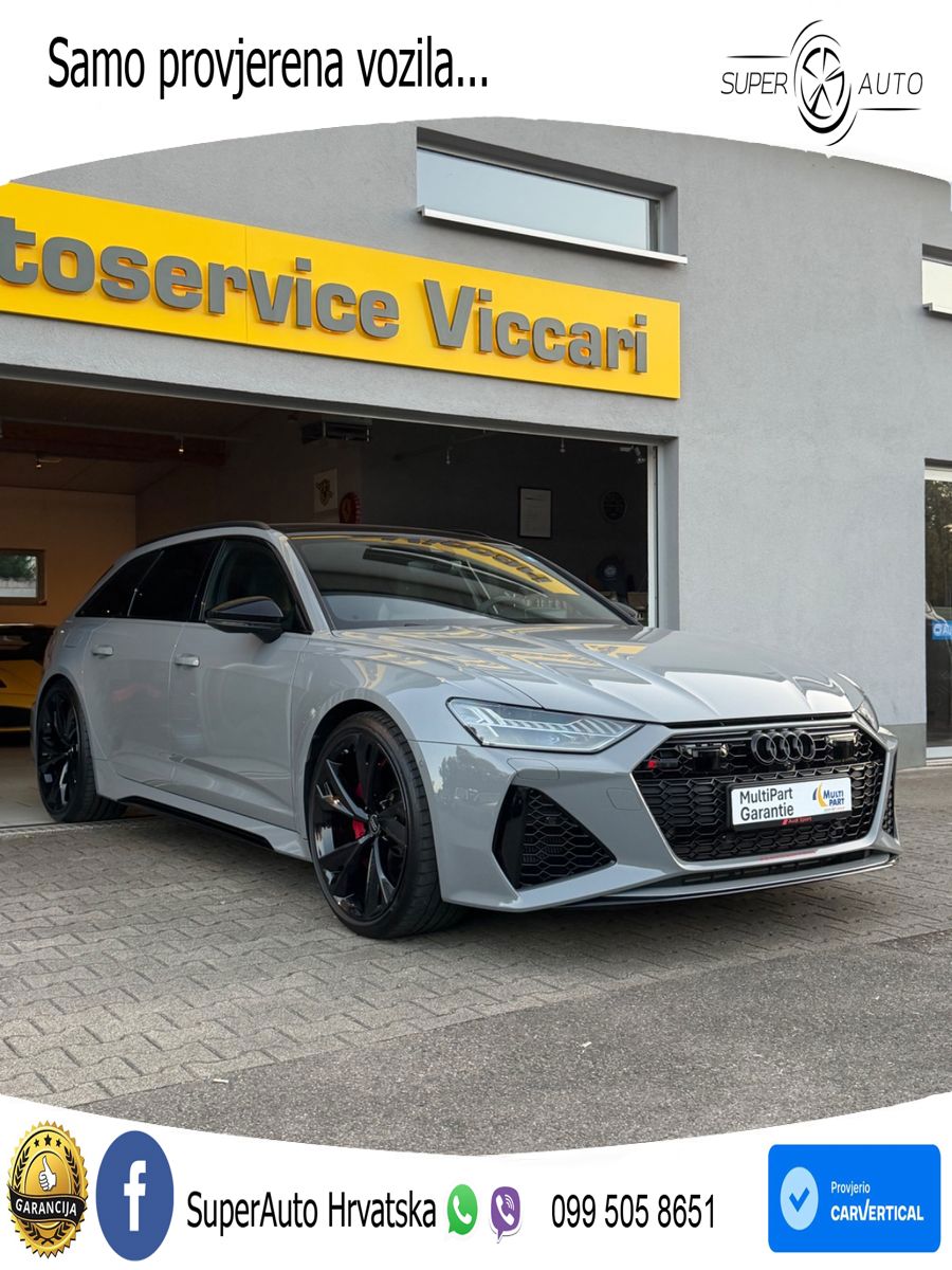 Audi RS6 Avant 4.0 TFSI V8 performance (630 KS)  quattro tiptronic LED+GR SJED+ACC