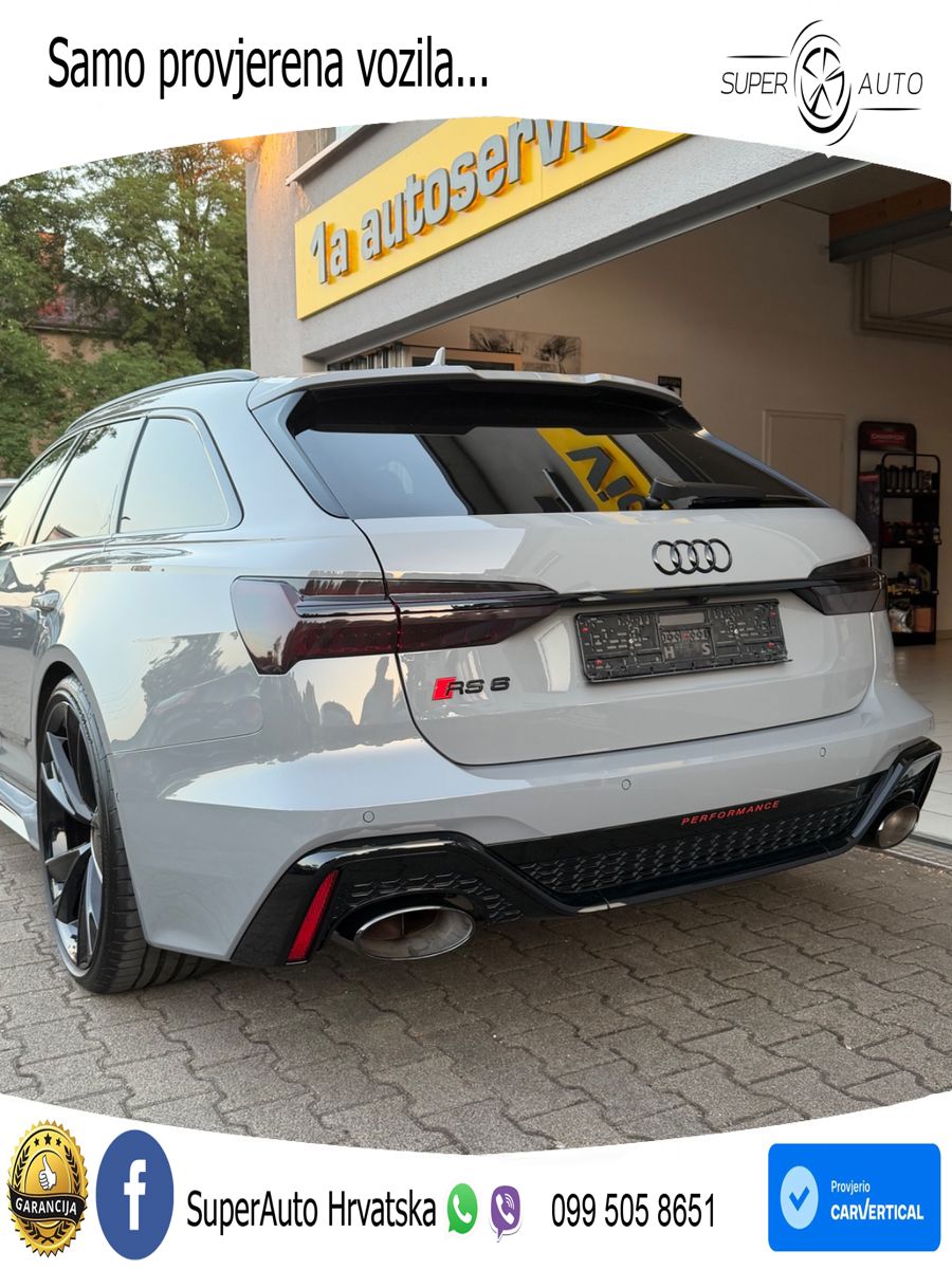 Audi RS6 Avant 4.0 TFSI V8 performance (630 KS)  quattro tiptronic LED+GR SJED+ACC