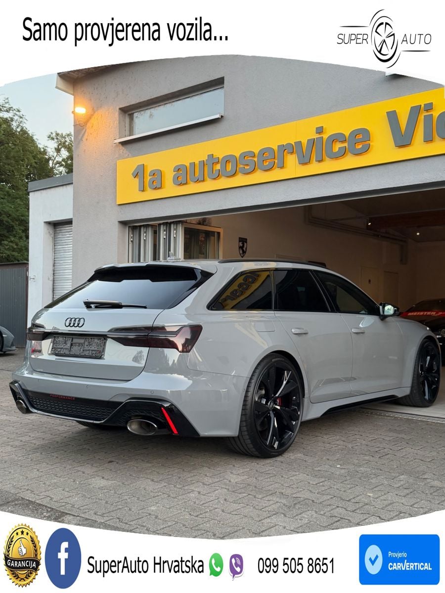 Audi RS6 Avant 4.0 TFSI V8 performance (630 KS)  quattro tiptronic LED+GR SJED+ACC