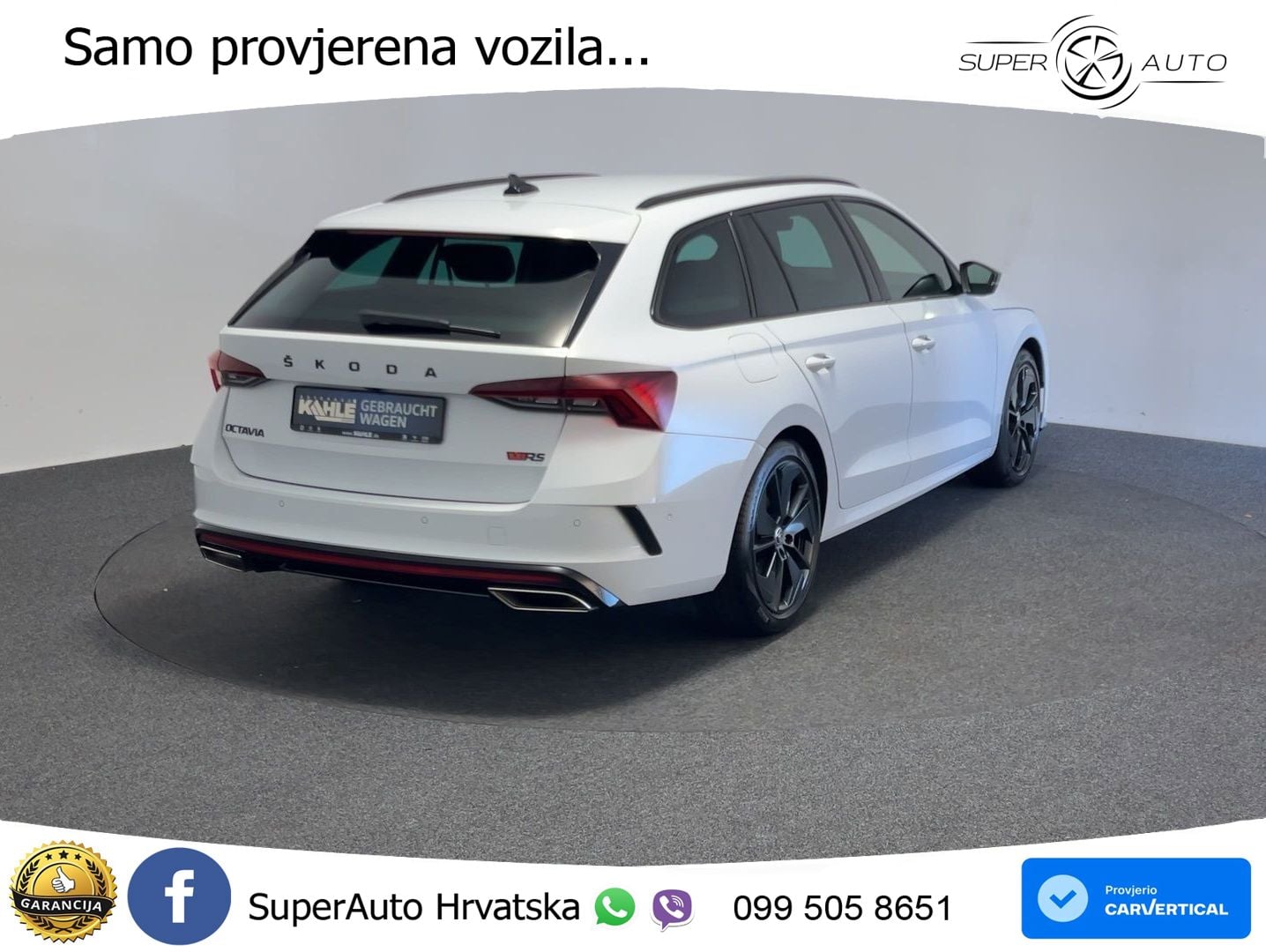 Škoda Octavia Combi RS 2.0 TDI (200 KS) DSG LED+GR SJED+ACC