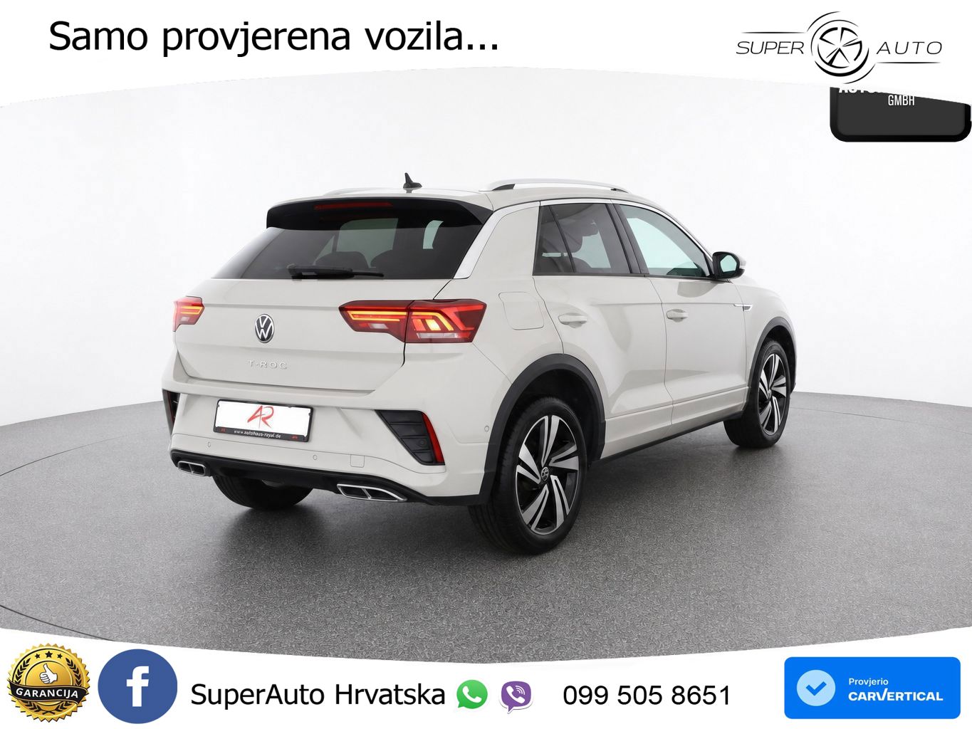 Volkswagen T-Roc 1.5 TSI (150 KS) DSG R-Line LED+GR SJED+ACC