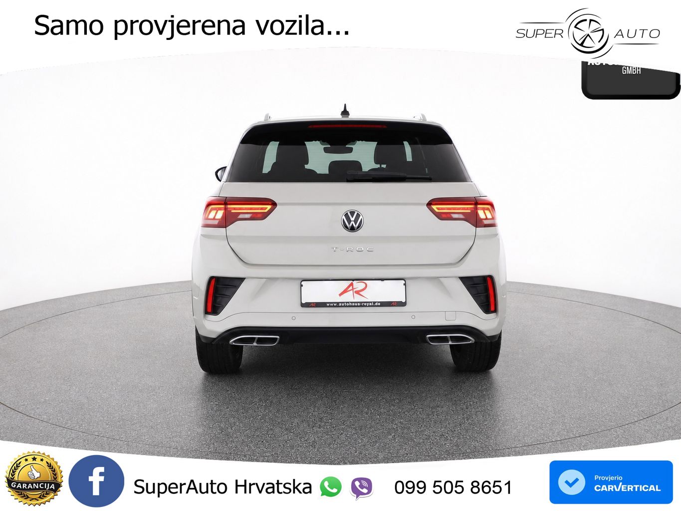 Volkswagen T-Roc 1.5 TSI (150 KS) DSG R-Line LED+GR SJED+ACC