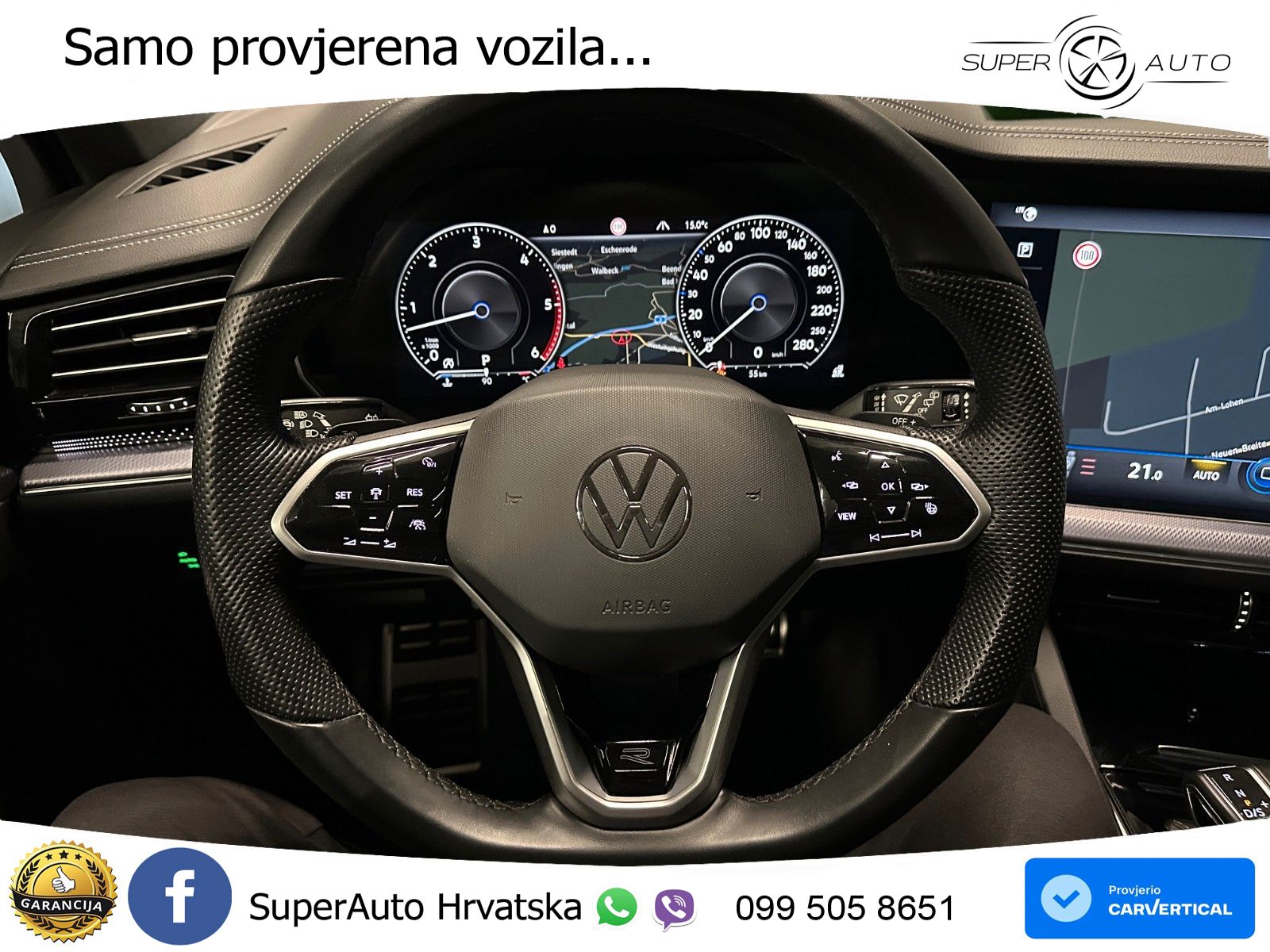 Volkswagen Touareg 3.0 V6 TDI (286 KS) 4MOTION Tiptronic R-Line MATRIX+GR SJED+KAM