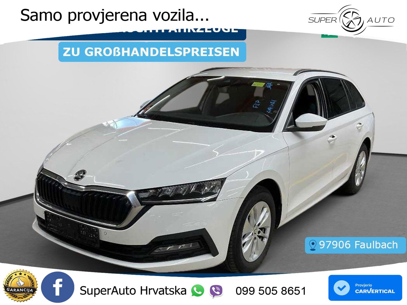 Škoda Octavia Combi 2.0 TDI (150 KS) DSG LED+GR SJED+ACC