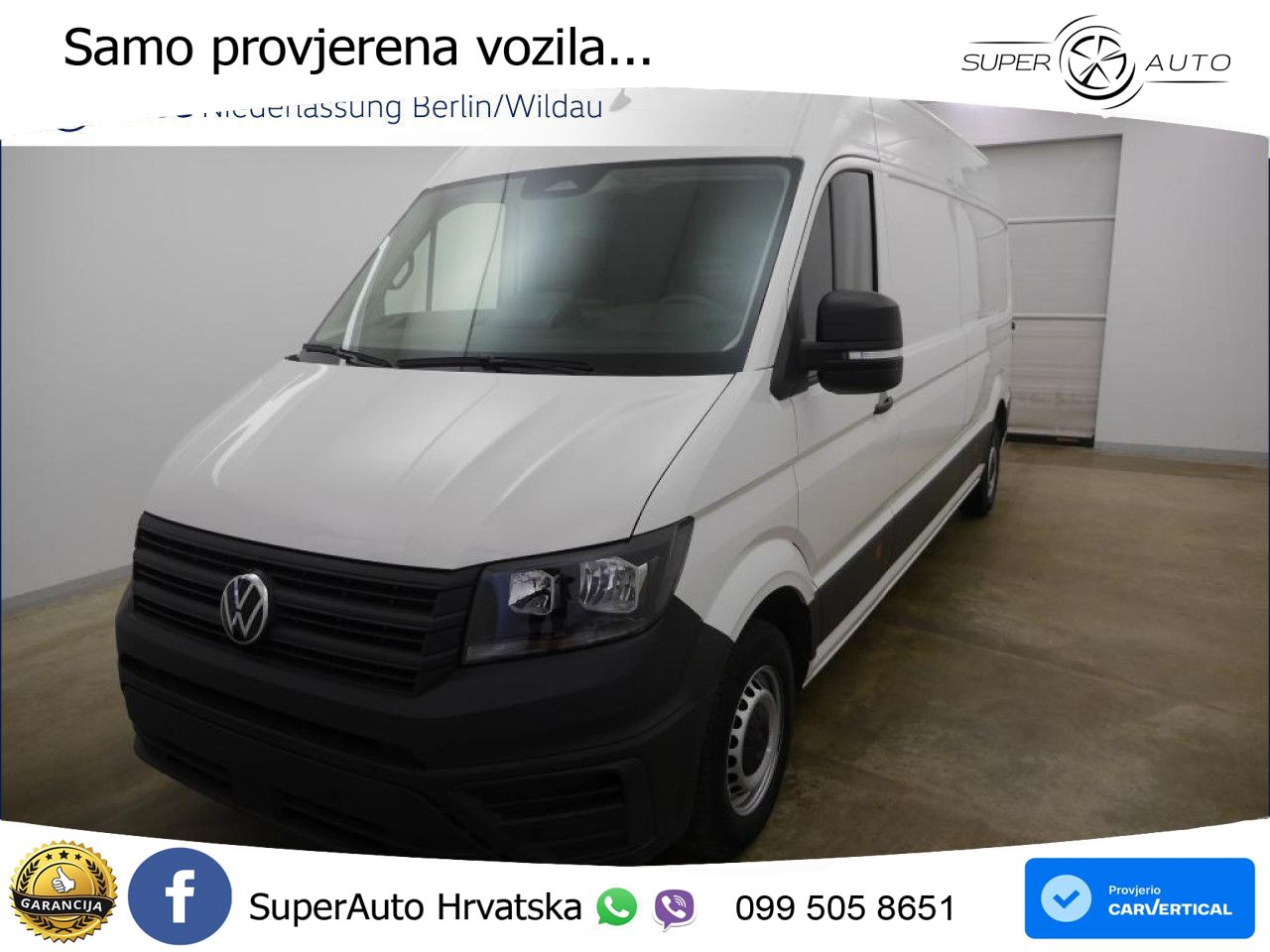 Volkswagen Crafter Kasten Lang AHK GJR RFK Klima AppConnect 140 KS