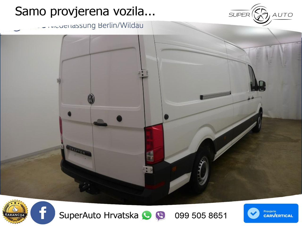 Volkswagen Crafter Kasten Lang AHK GJR RFK Klima AppConnect 140 KS