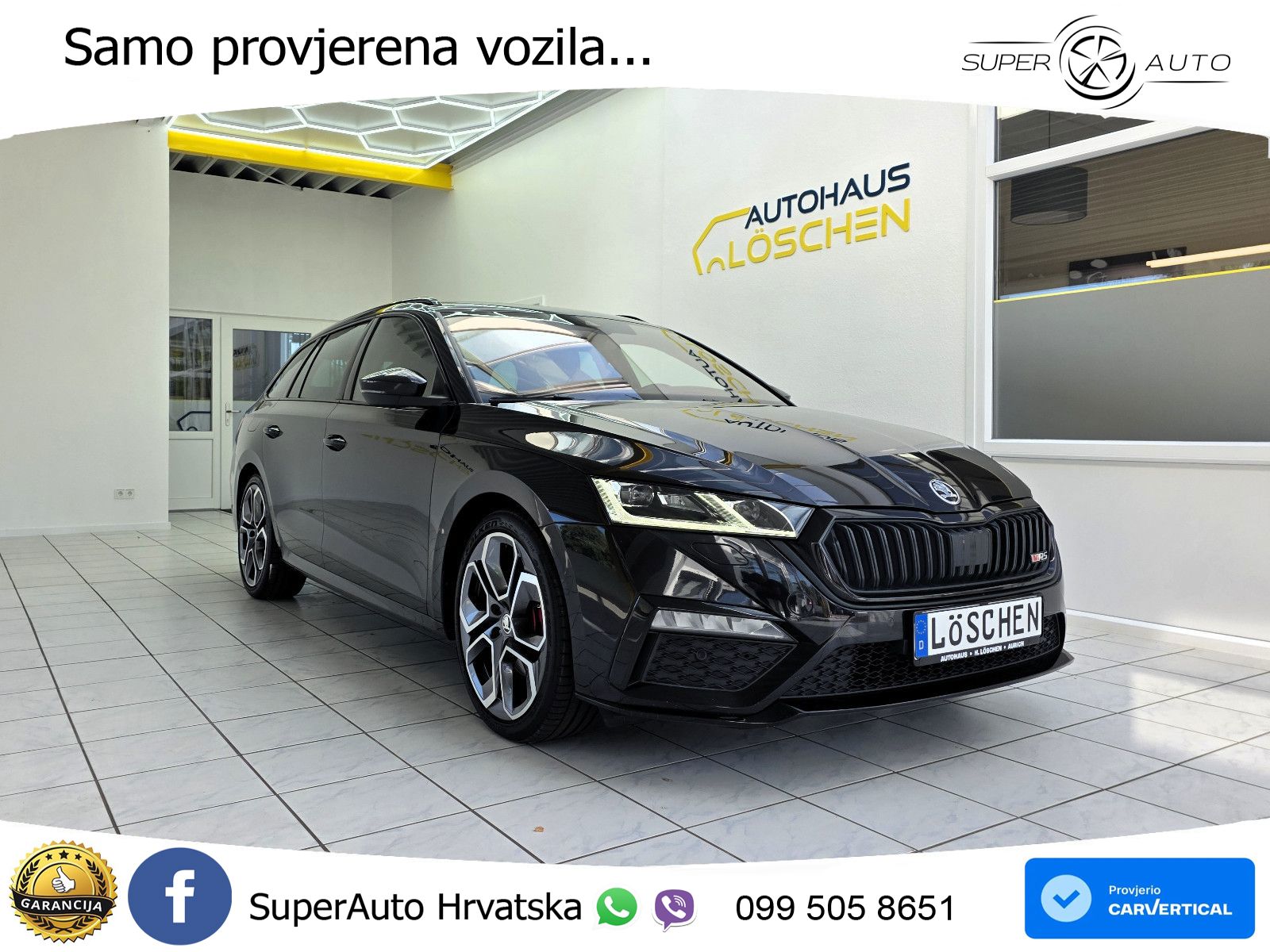 Škoda Octavia Combi RS 2.0 TDI (200 KS) 4x4 DSG LED+GR SJED+ACC