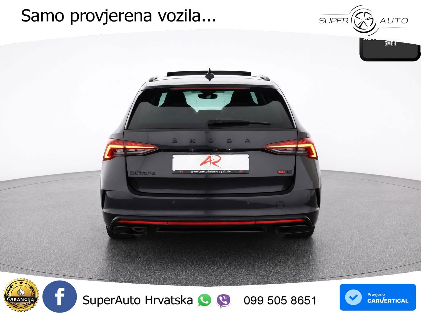 Škoda Octavia Combi RS 2.0 TDI (200 KS) 4x4 DSG LED+GR SJED+ACC