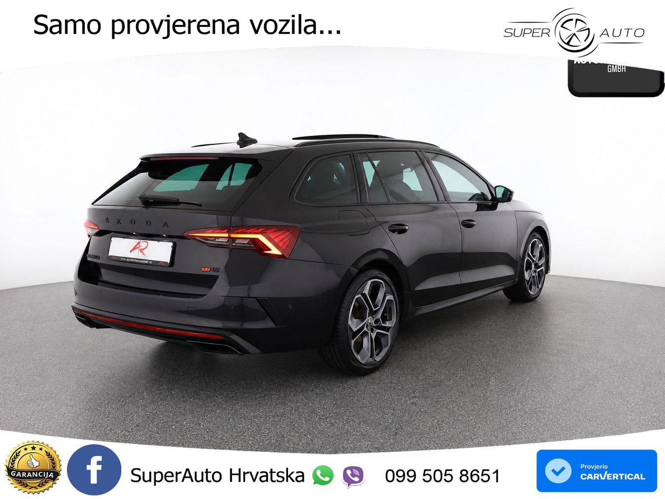Škoda Octavia Combi RS 2.0 TDI (200 KS) 4x4 DSG LED+GR SJED+ACC