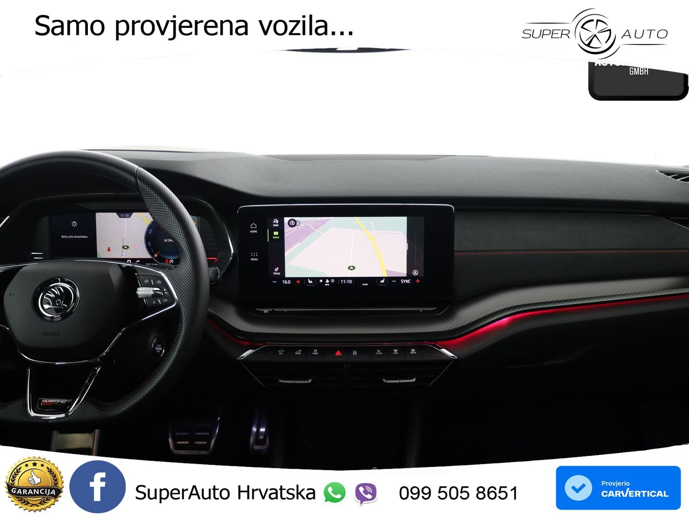 Škoda Octavia Combi RS 2.0 TDI (200 KS) 4x4 DSG LED+GR SJED+ACC