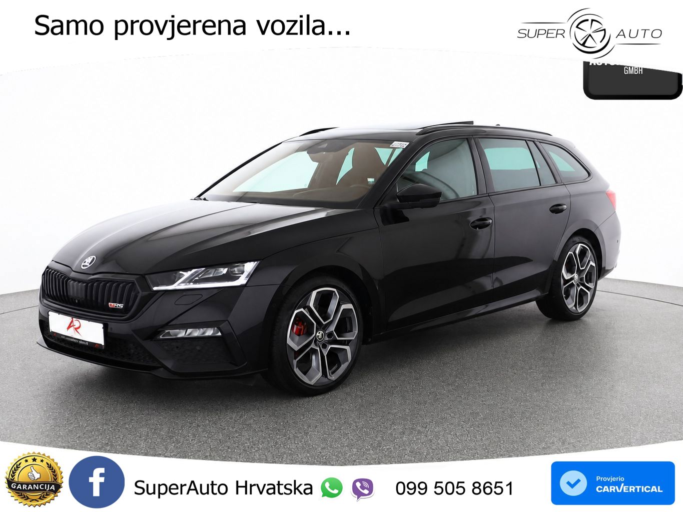 Škoda Octavia Combi RS 2.0 TDI (200 KS) 4x4 DSG LED+GR SJED+ACC