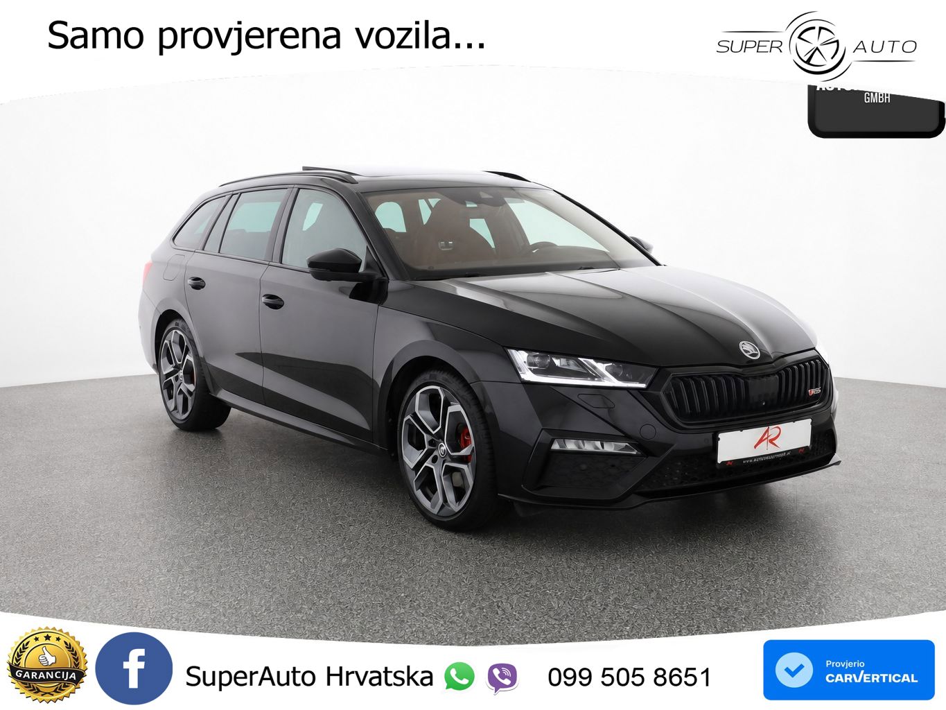 Škoda Octavia Combi RS 2.0 TDI (200 KS) 4x4 DSG LED+GR SJED+ACC