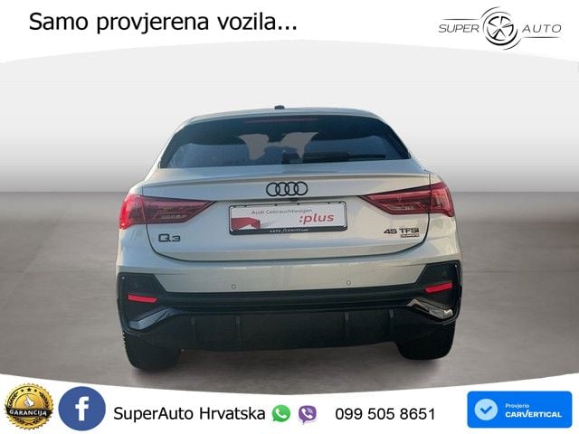 Audi Q3 Sportback 45 TFSI (245 KS) quattro S tronic S line LED+GR SJED+ACC