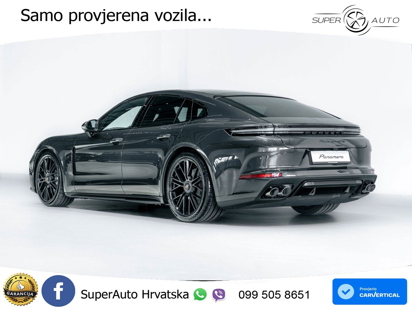 Porsche Panamera GTS 4.0 V8 (500 KS) PDK ZRAČNI+ACC+GR SJED+KAM+PANO