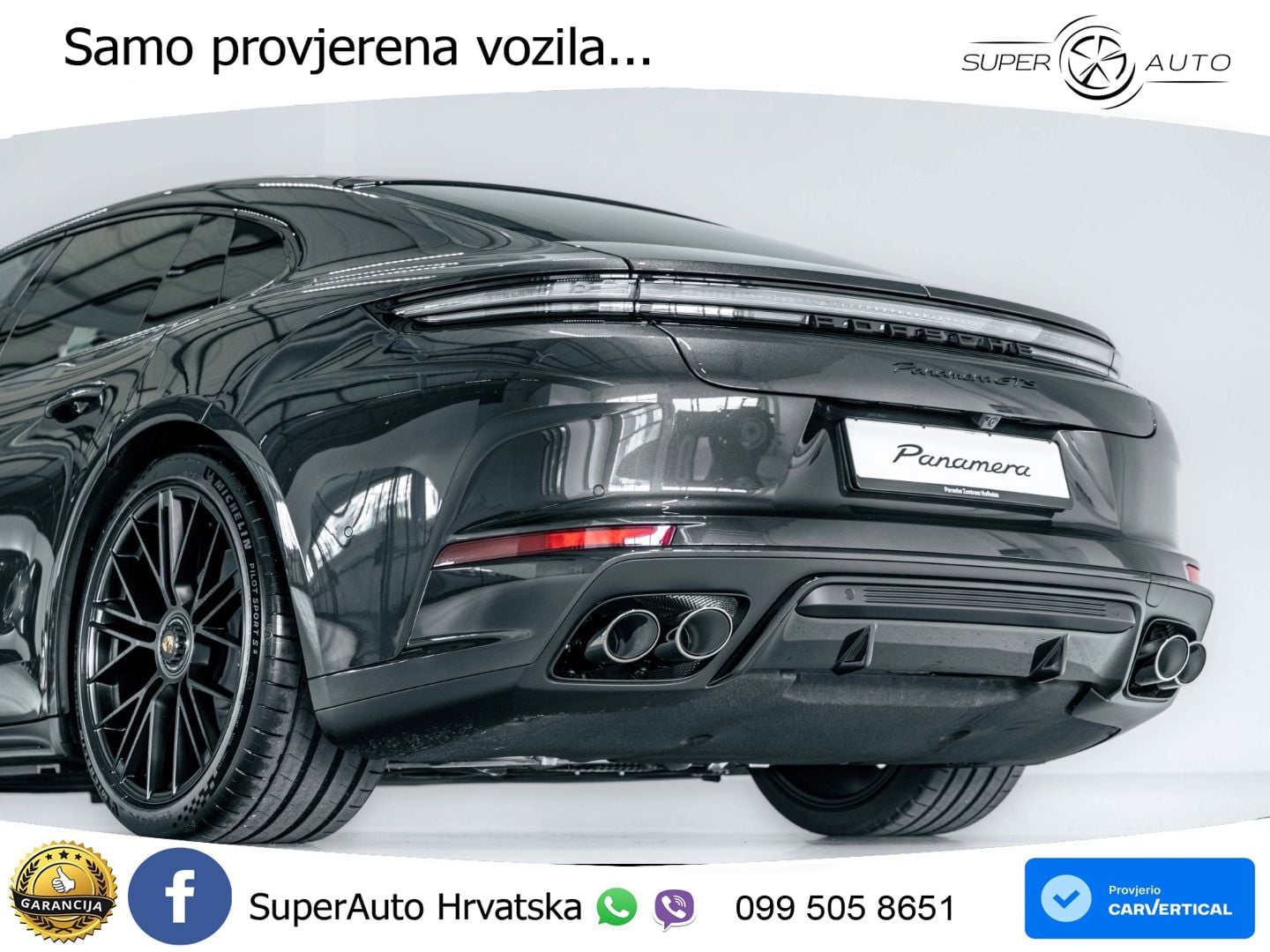 Porsche Panamera GTS 4.0 V8 (500 KS) PDK ZRAČNI+ACC+GR SJED+KAM+PANO