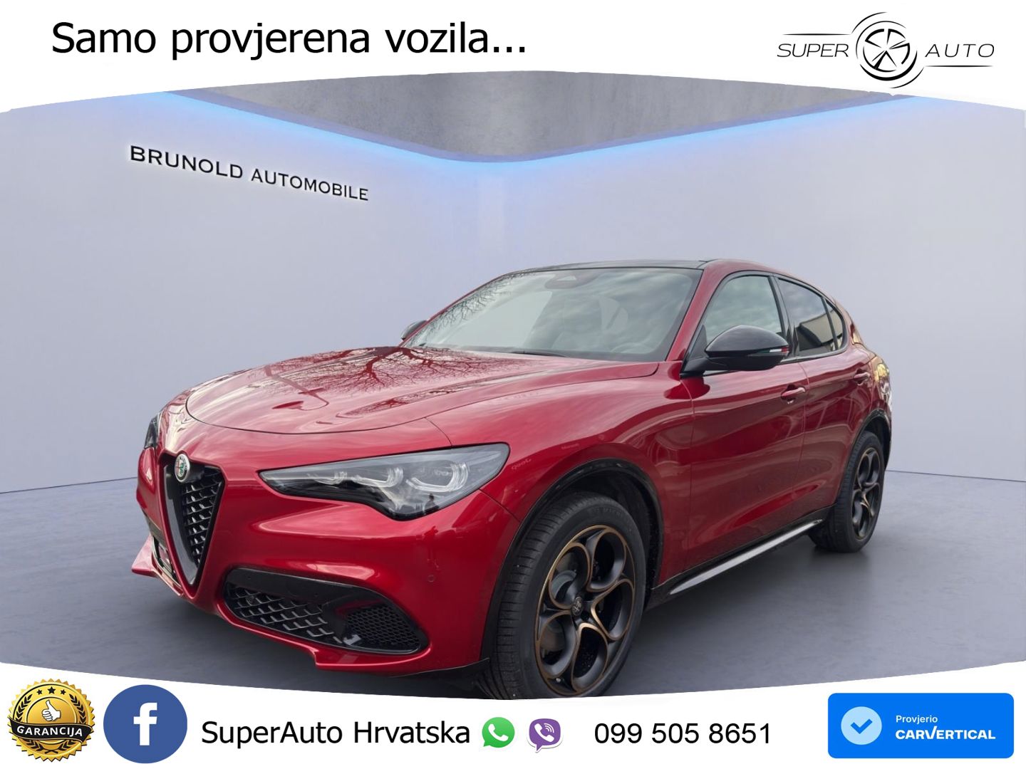Alfa Romeo Stelvio 2.0 Turbo (280 KS) Q4 Automatic LED+GR SJED+ACC