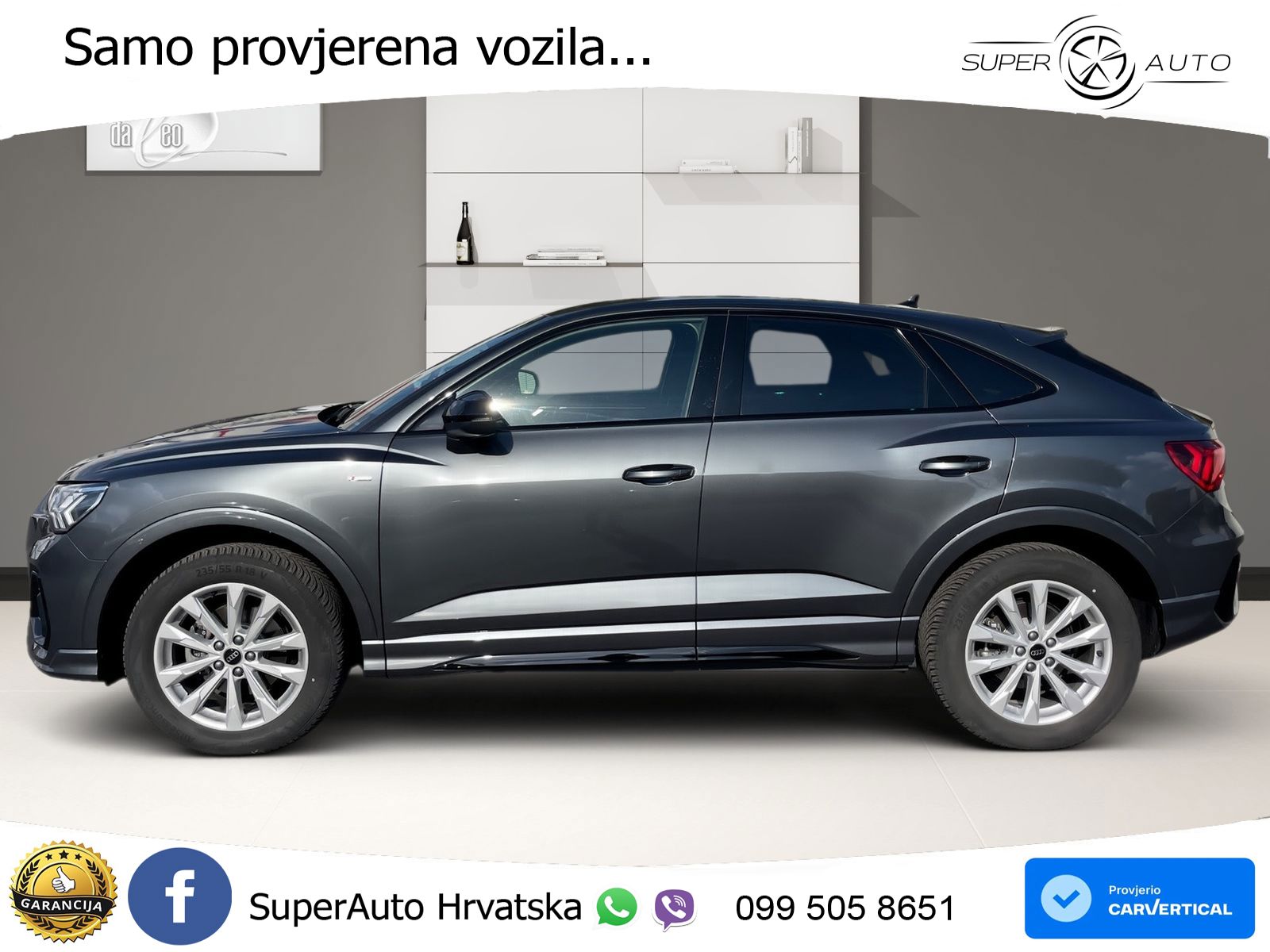 Audi Q3 Sportback 35 TDI (150 KS) S tronic S line LED+GR SJED+ACC