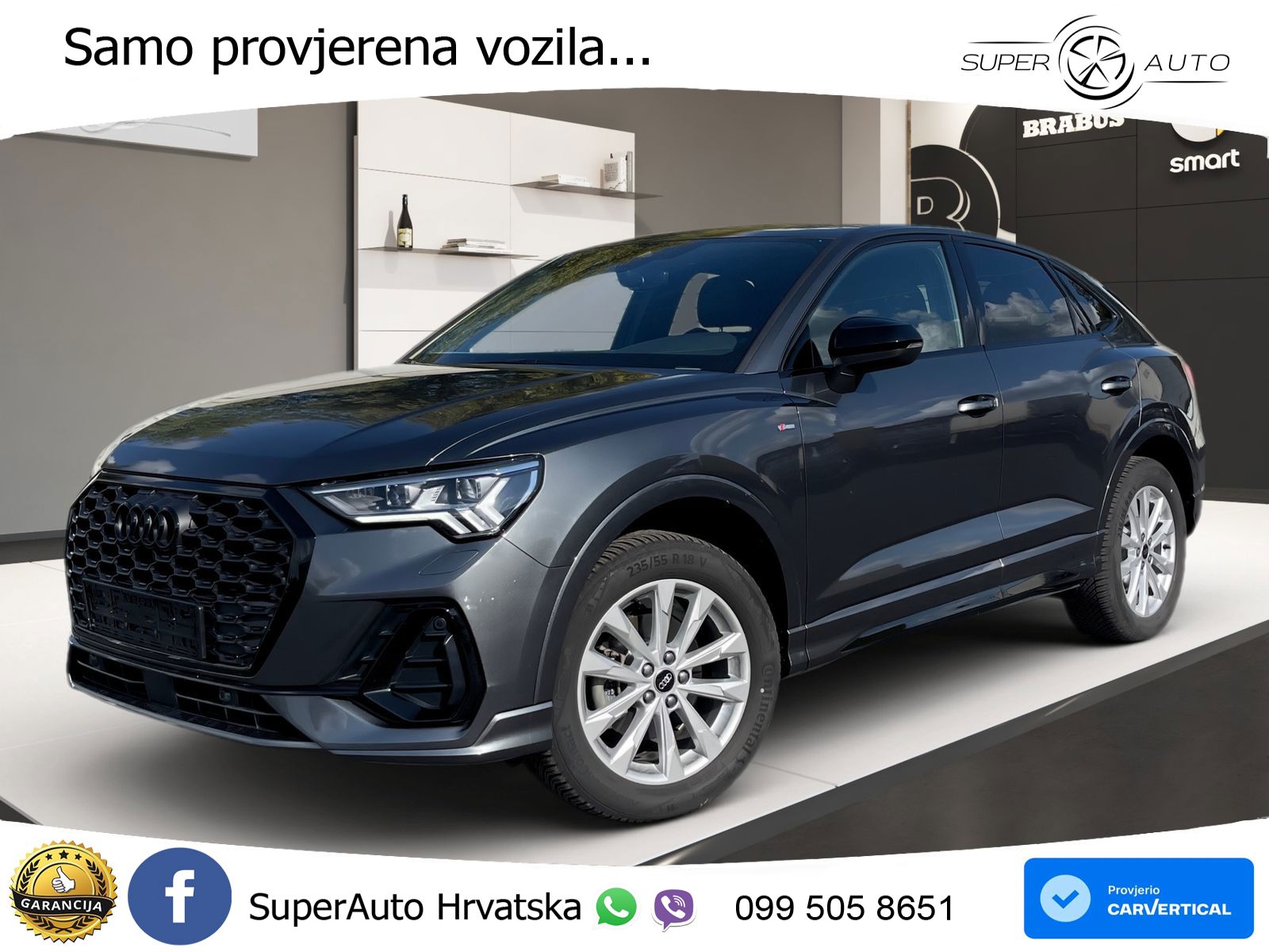 Audi Q3 Sportback 35 TDI (150 KS) S tronic S line LED+GR SJED+ACC