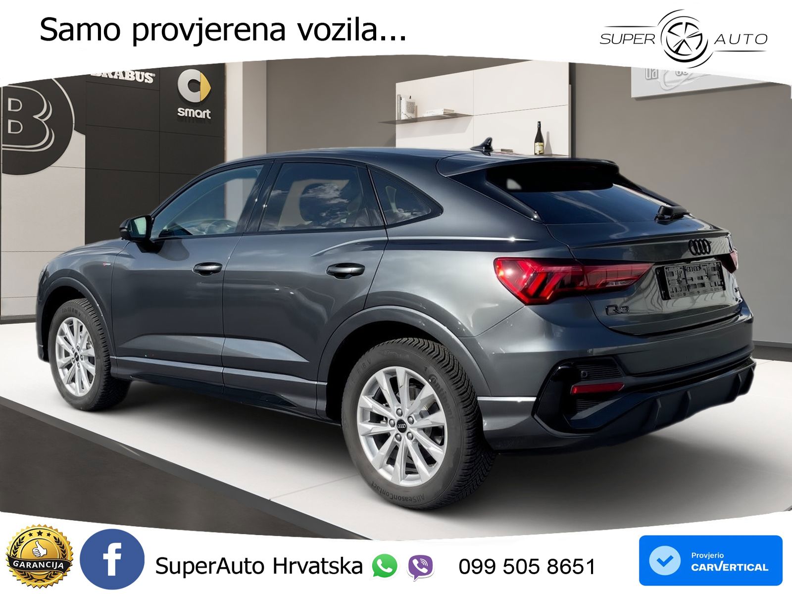 Audi Q3 Sportback 35 TDI (150 KS) S tronic S line LED+GR SJED+ACC