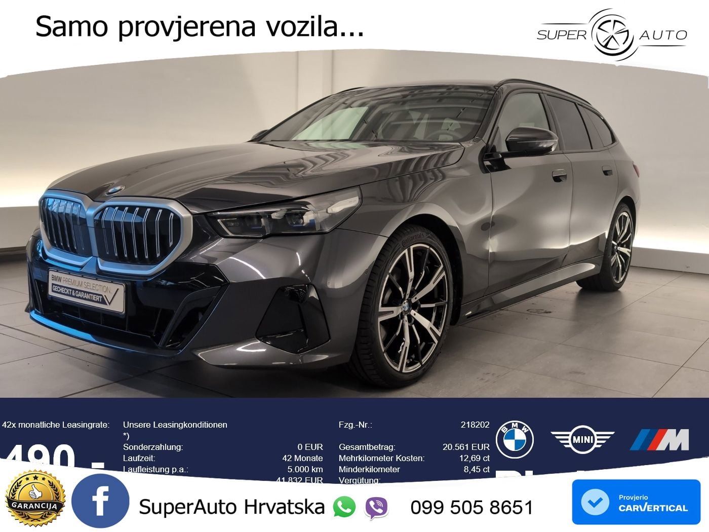BMW 520d Touring (197 KS) xDrive Steptronic M Sport LED+GR SJED+ACC