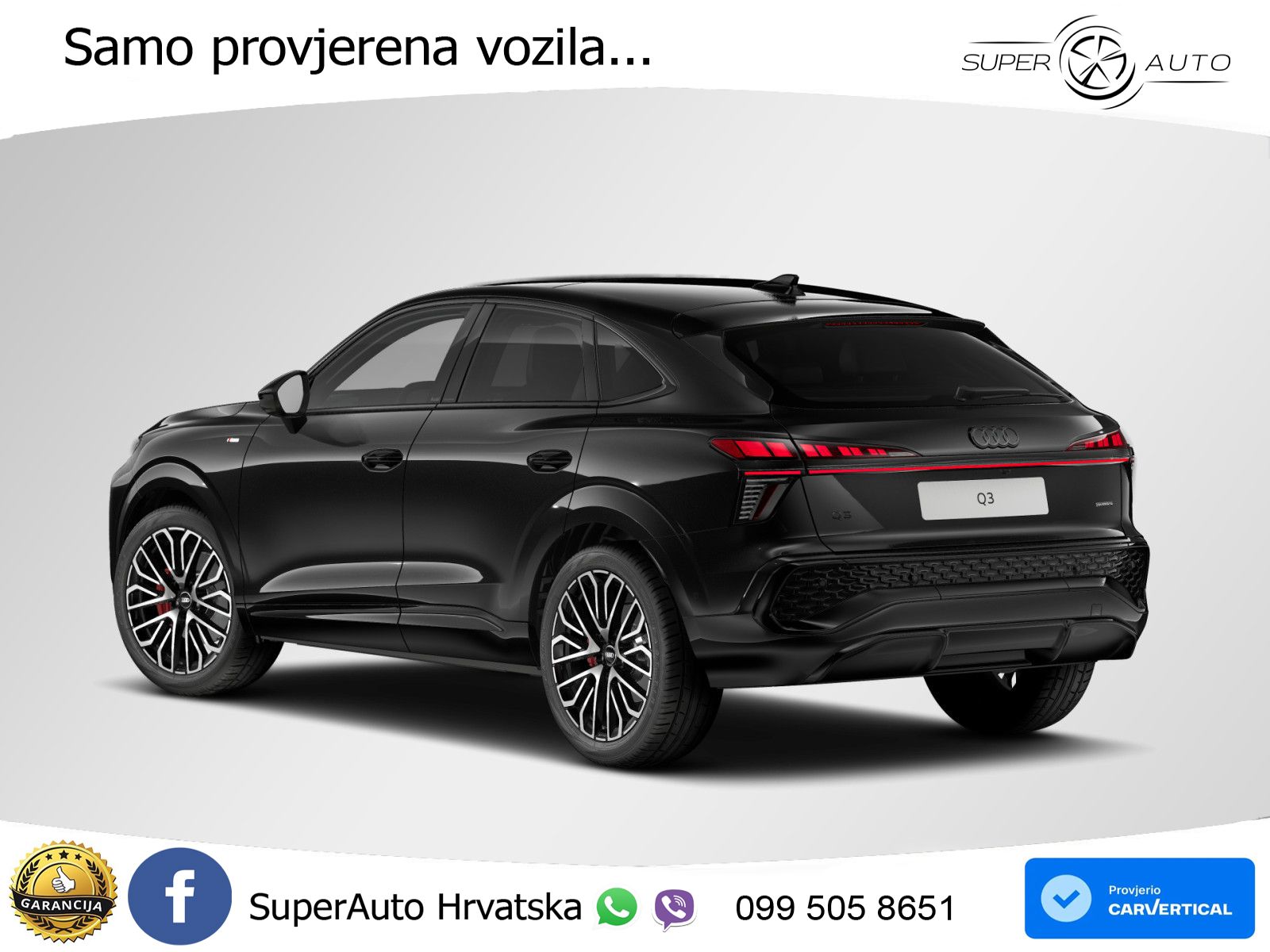 Audi Q3 III Sportback 2.0 TFSI (265 KS) quattro S tronic S line LED+GR SJED+ACC