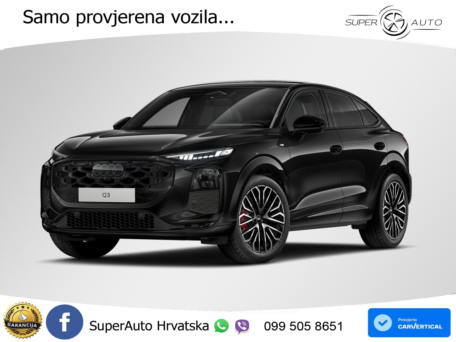 Audi Q3 III Sportback 2.0 TFSI (265 KS) quattro S tronic S line LED+GR SJED+ACC