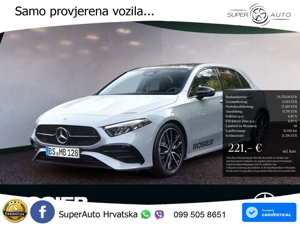Mercedes-Benz A 220 4MATIC 8G-DCT AMG LED+GR SJED+ACC