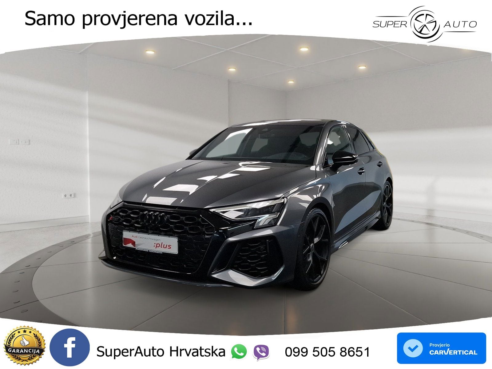 Audi RS3 Sedan 2.5 TFSI (400 KS) quattro S tronic LED+GR SJED+ACC