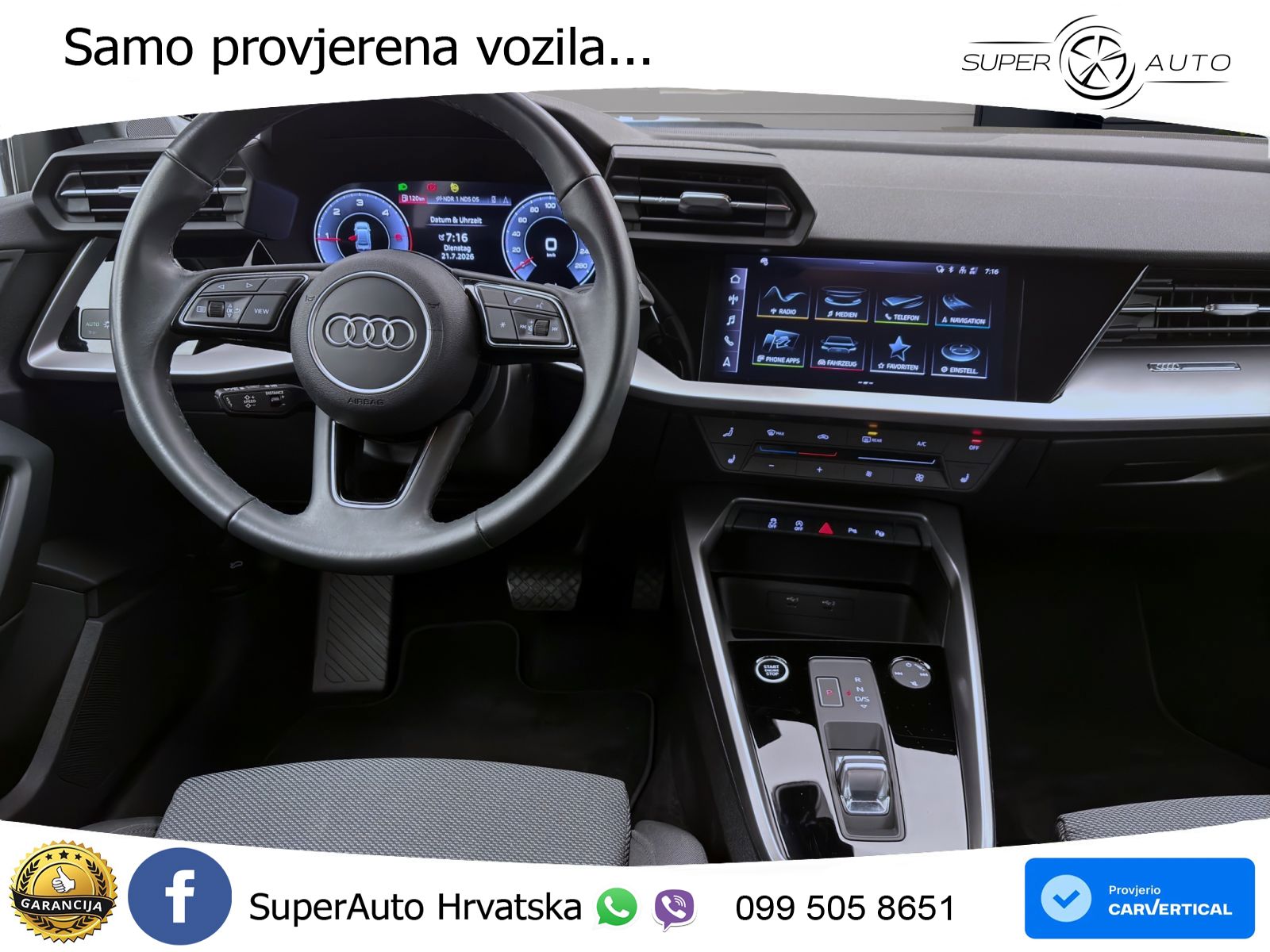 Audi A3 Limuzina 35 TDI (150 KS) S tronic advanced