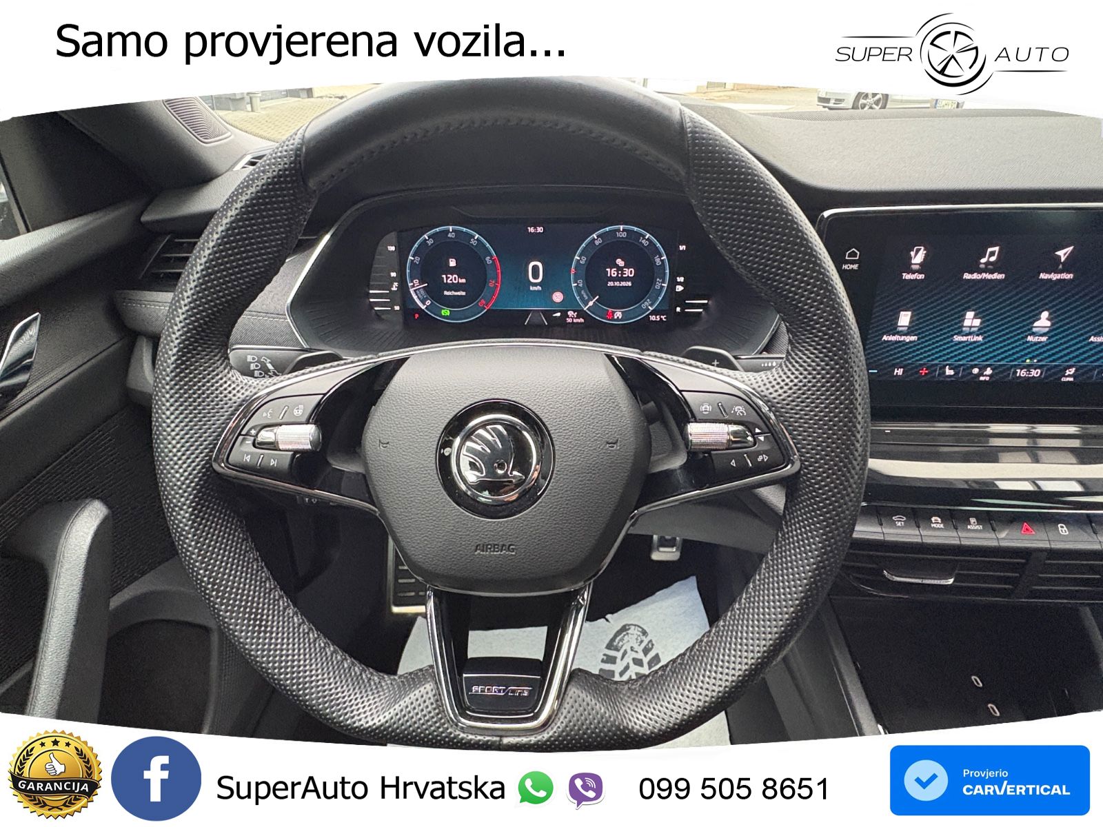 Škoda Octavia Combi 2.0 TSI (190 KS) 4x4 DSG SportLine LED+GR SJED+ACC