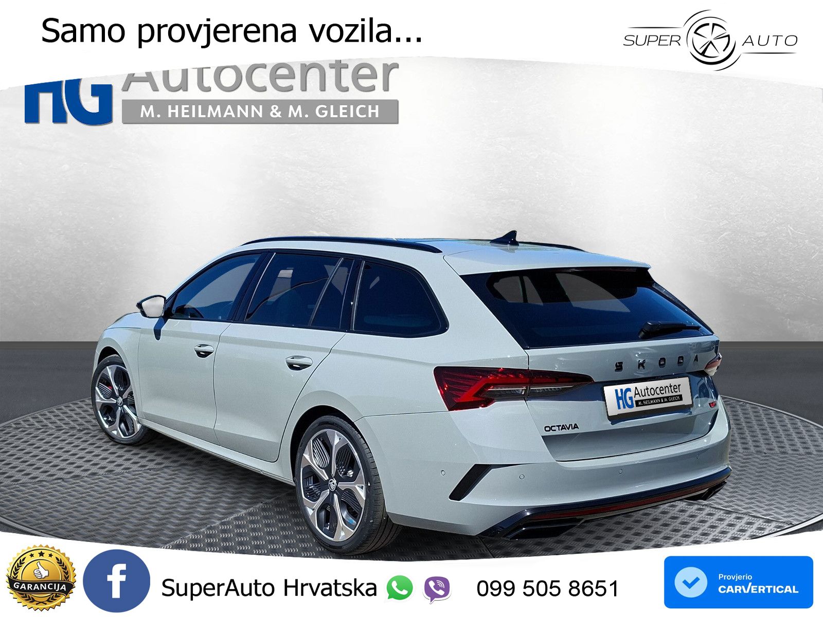 Škoda Octavia Combi RS 2.0 TSI (265 KS) DSG MATRIX+GR SJED+KAM