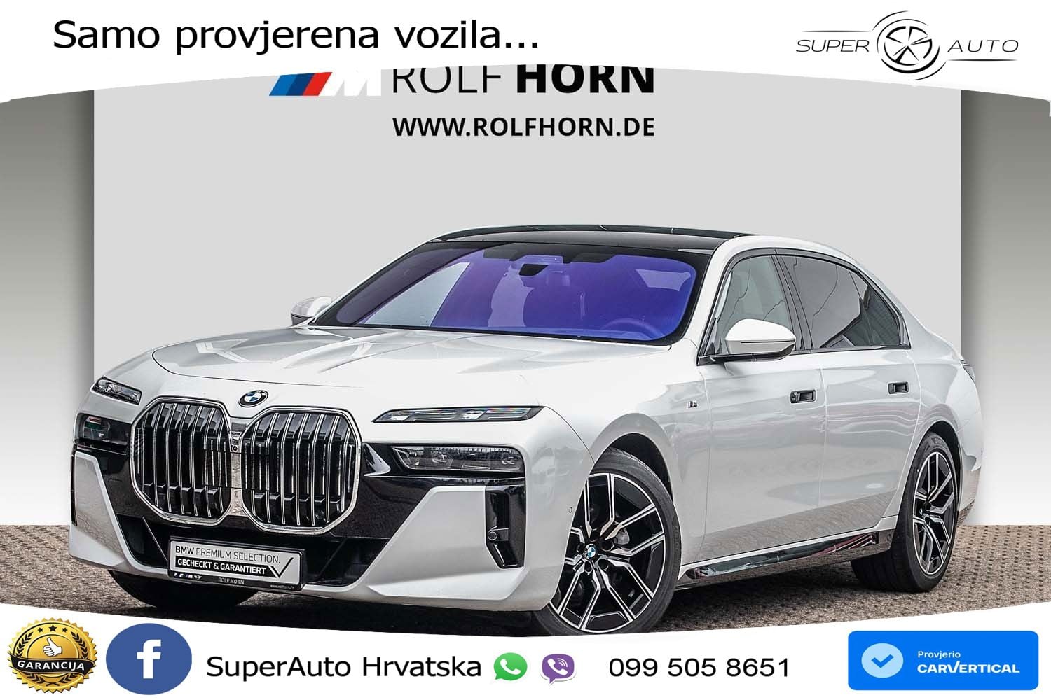 BMW 740d (299 KS) xDrive Steptronic M Sport ZRAČNI+ACC+GR SJED+KAM+PANO