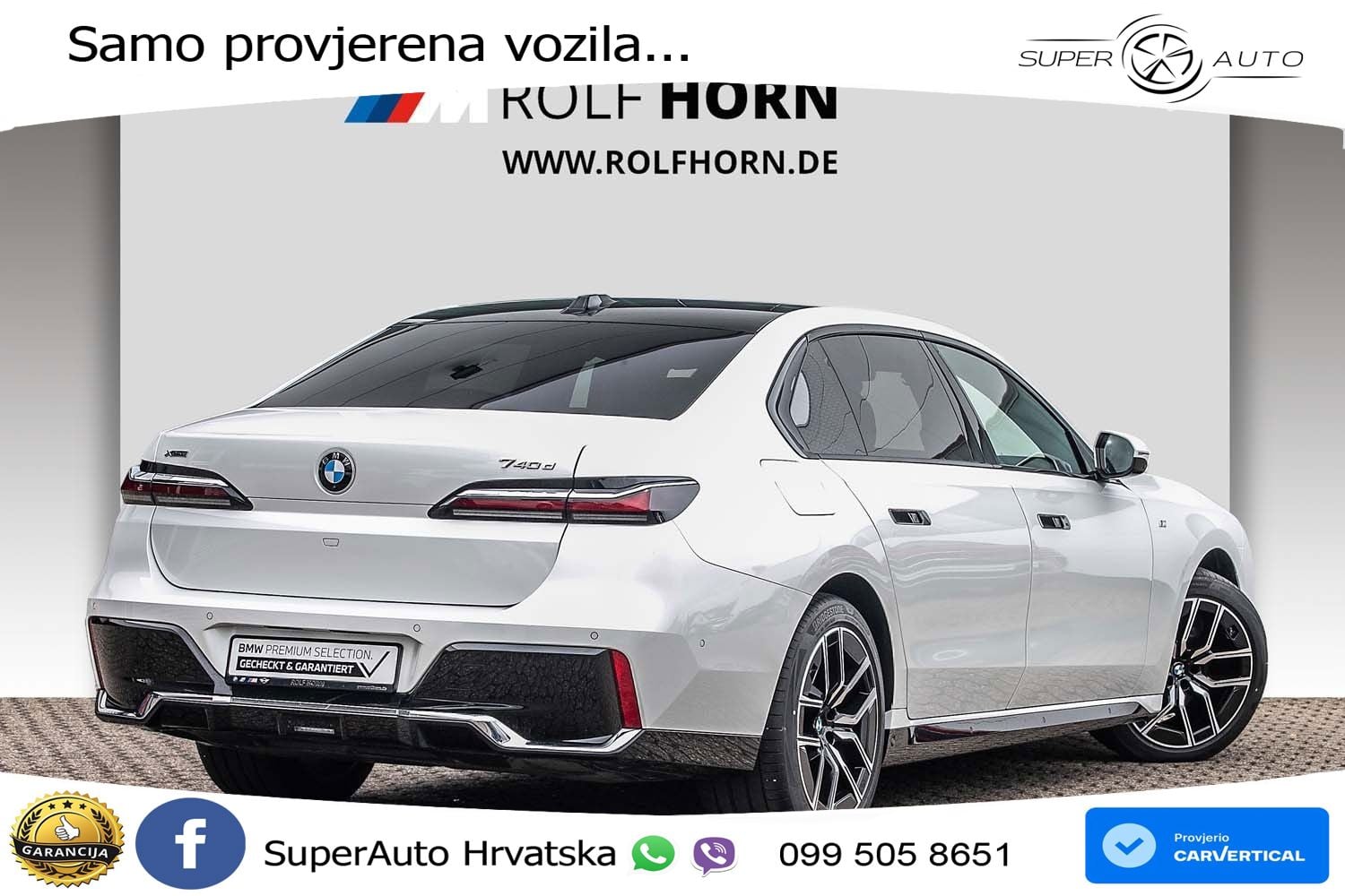BMW 740d (299 KS) xDrive Steptronic M Sport ZRAČNI+ACC+GR SJED+KAM+PANO
