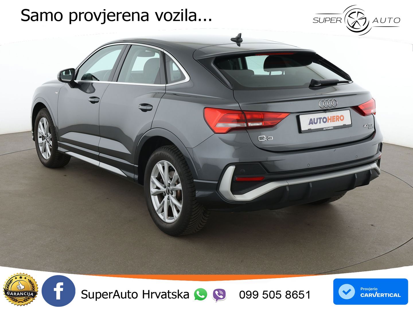 Audi Q3 Sportback 40 TFSI (190 KS) quattro S tronic S line LED+GR SJED+ACC