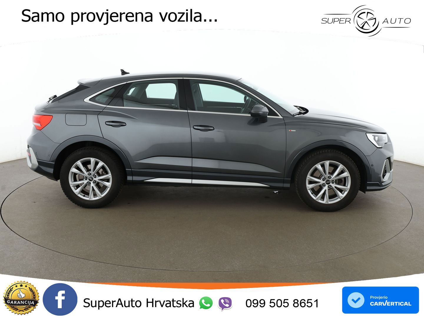 Audi Q3 Sportback 40 TFSI (190 KS) quattro S tronic S line LED+GR SJED+ACC