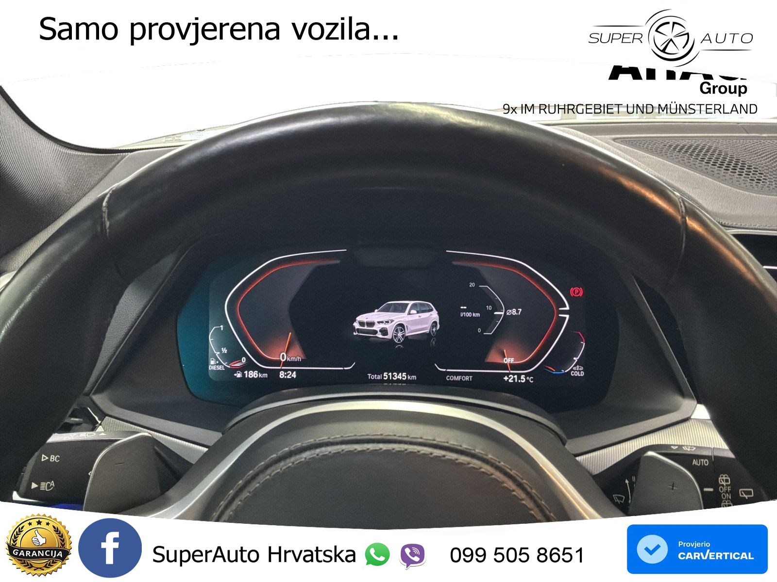 BMW X5 30d (286 KS) xDrive Steptronic ACC+HEAD+4xGR SJED+360+PANO