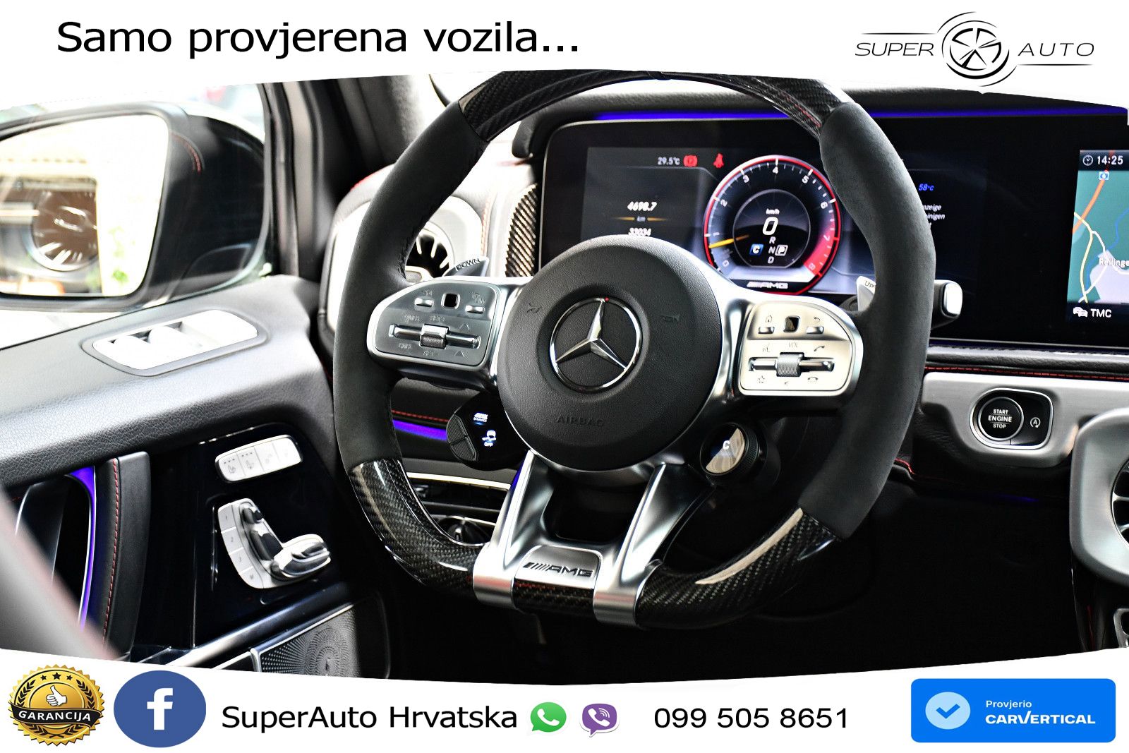 Mercedes AMG G 63 Long V8 (585 KS) 4MATIC 9G-TRONIC AMG SPEEDSHIFT PLUS Manufaktur LED+GR SJED+ACC