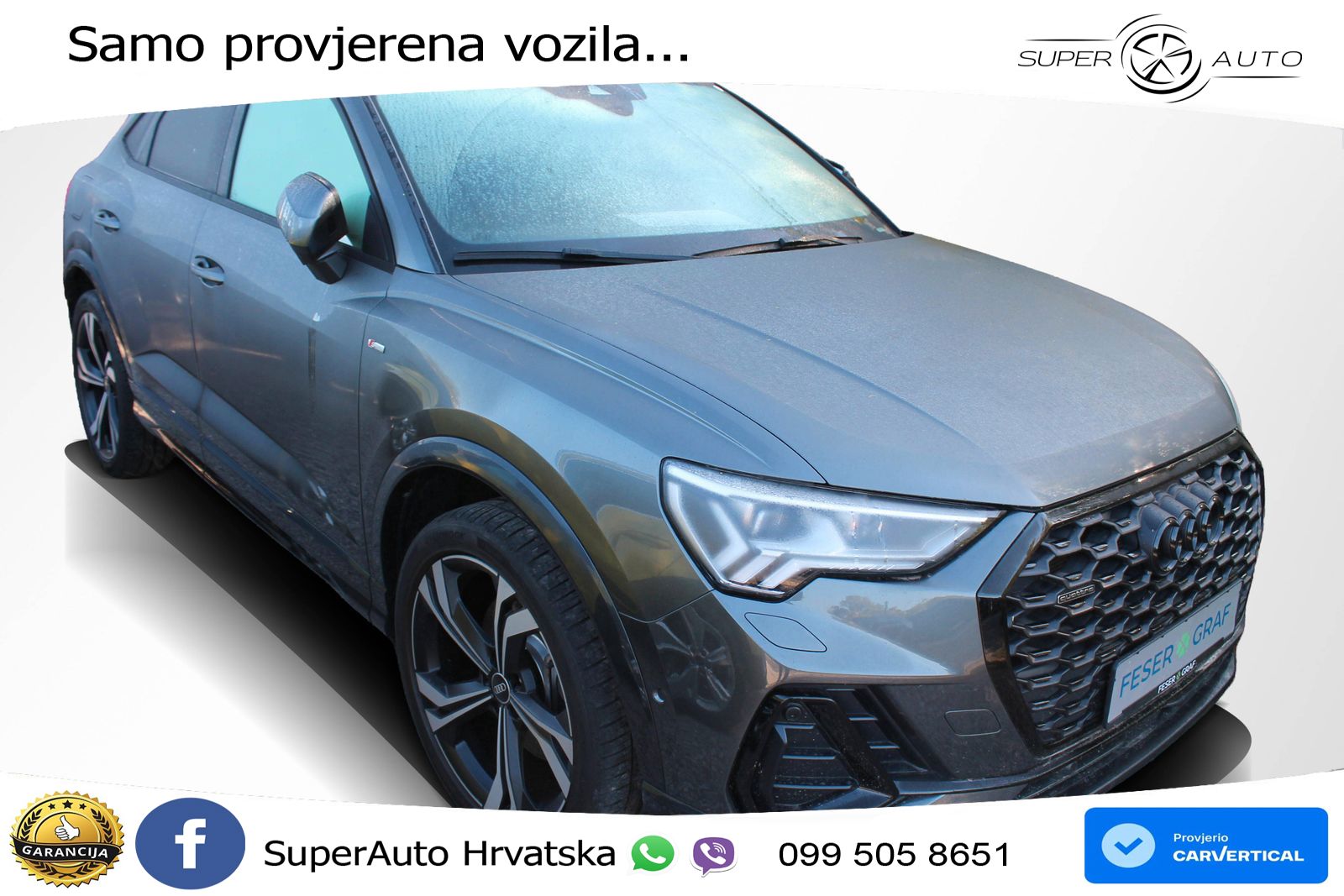 Audi Q3 II Sportback 40 TFSI (190 KS) quattro S tronic S line MATRIX+GR SJED+KAM