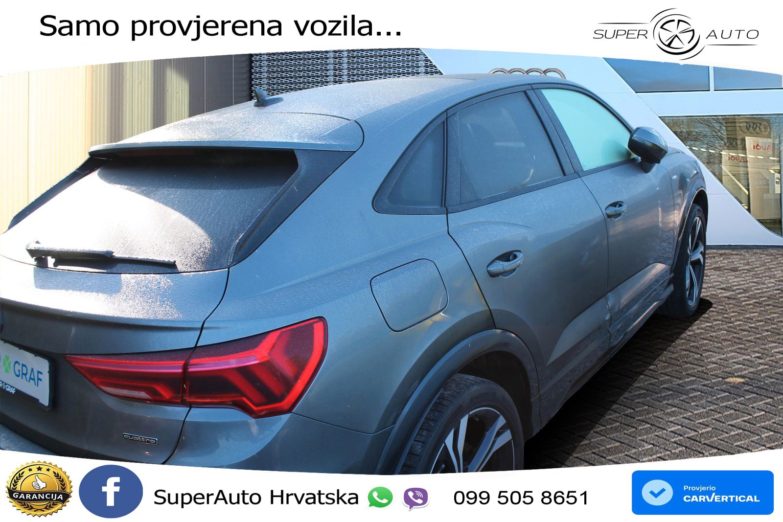 Audi Q3 II Sportback 40 TFSI (190 KS) quattro S tronic S line MATRIX+GR SJED+KAM