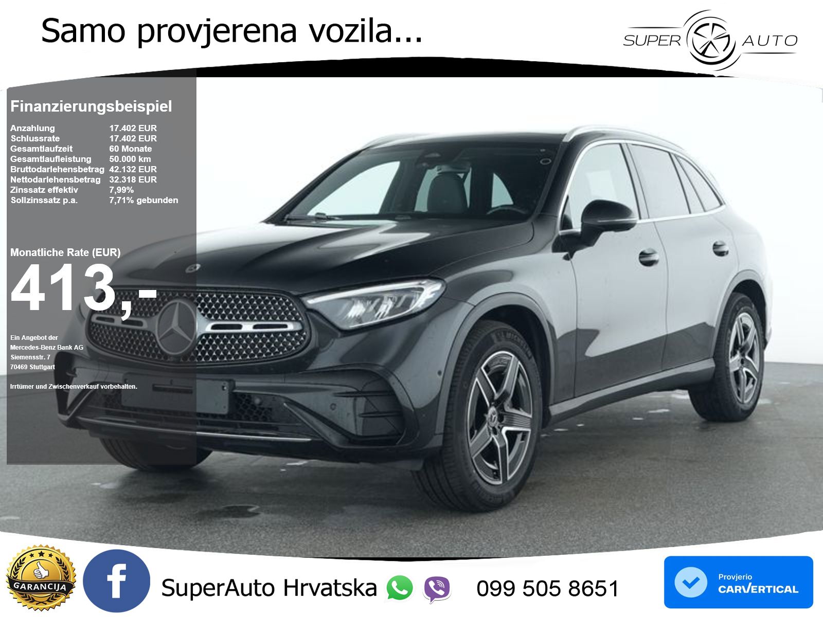 Mercedes GLC 200 (204 KS) 4MATIC 9G-TRONIC AMG LED+GR SJED+ACC